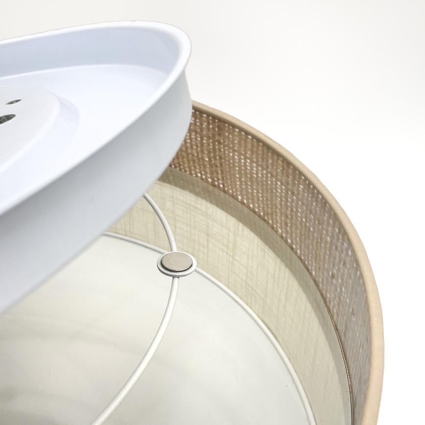 LED mennyezeti lámpa SIRJA BOHO LED/36W/230V 4000K átm. 45 cm bézs/krémszínű
