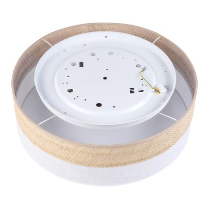 LED mennyezeti lámpa SIRJA BOHO LED/36W/230V 4000K átm. 45 cm bézs/fehér