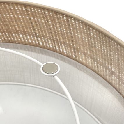 LED mennyezeti lámpa SIRJA BOHO LED/36W/230V 4000K átm. 45 cm bézs/fehér