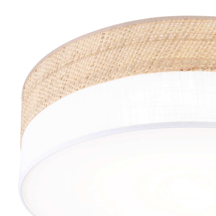 LED mennyezeti lámpa SIRJA BOHO LED/36W/230V 4000K átm. 45 cm bézs/fehér