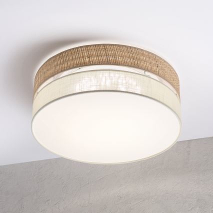 LED mennyezeti lámpa SIRJA BOHO LED/36W/230V 4000K átm. 45 cm bézs/krém