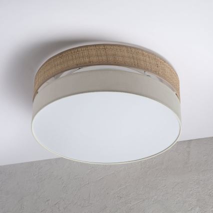 LED mennyezeti lámpa SIRJA BOHO LED/36W/230V 4000K átm. 45 cm bézs/krém