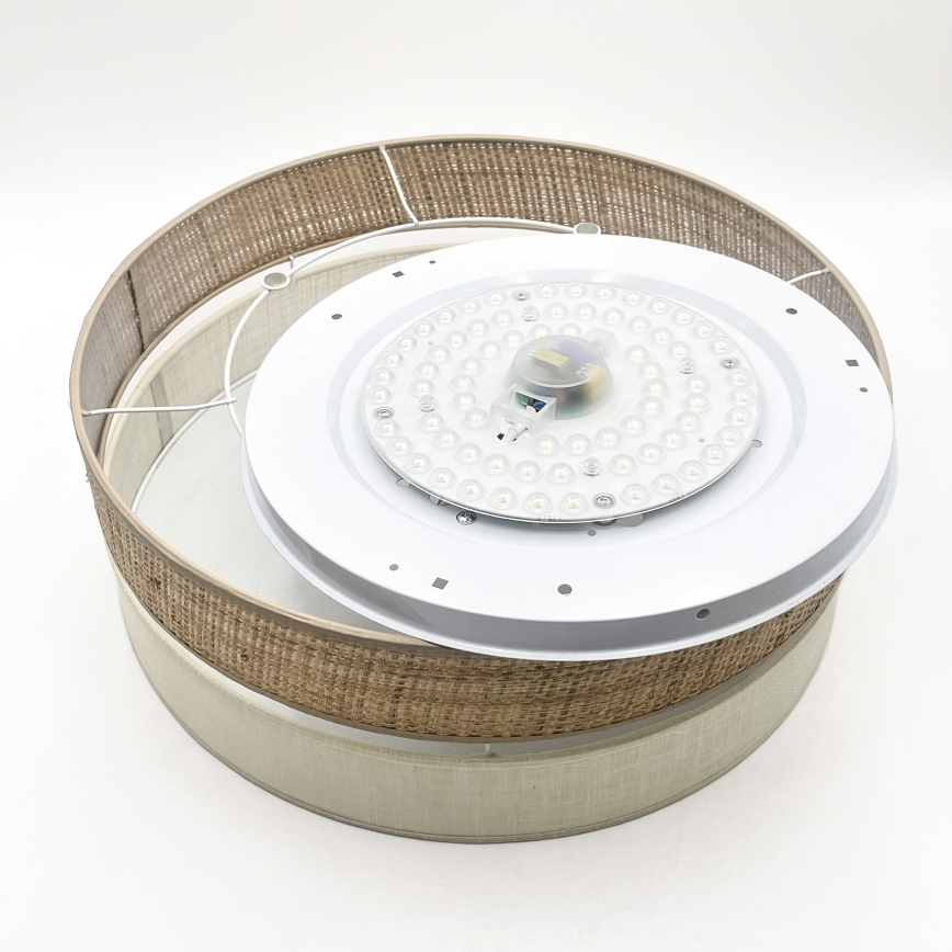 LED mennyezeti lámpa SIRJA BOHO LED/36W/230V 4000K átm. 45 cm bézs/krém