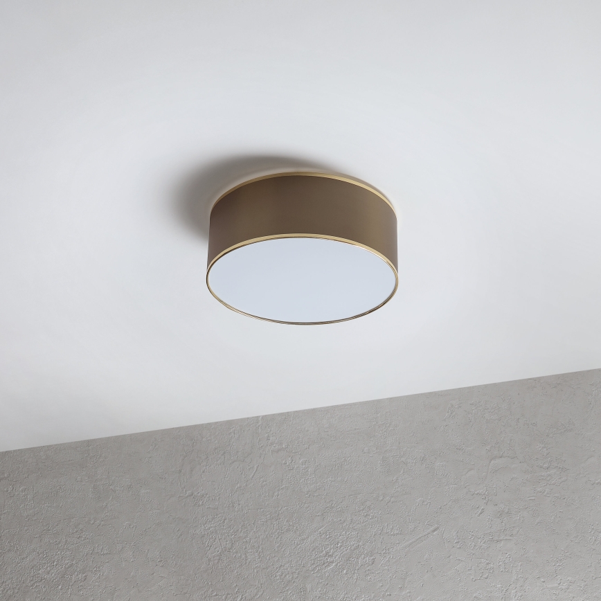 LED mennyezeti lámpa SIRJA LED/20W/230V 4000K átm. 35 cm barna/arany