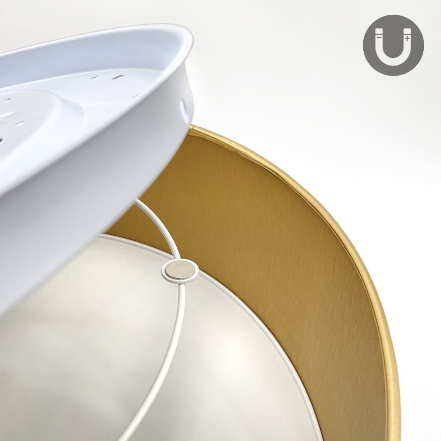 LED mennyezeti lámpatest SIRJA LED/36W/230V 4000K átm. 45 cm barna/arany