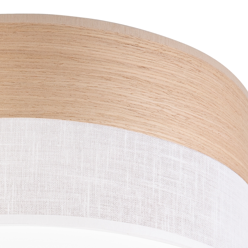 LED Mennyezeti lámpa SIRJA WOOD LED/20W/230V átm. 35 cm fehér/tölgy