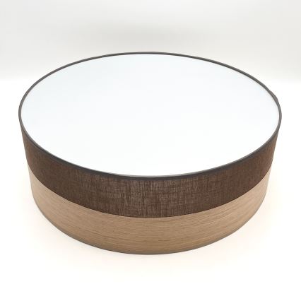 LED Mennyezeti lámpa SIRJA WOOD LED/36W/230V átm. 45 cm barna/tölgy
