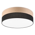 LED Mennyezeti lámpa SIRJA WOOD LED/36W/230V átm. 45 cm fekete/tölgy