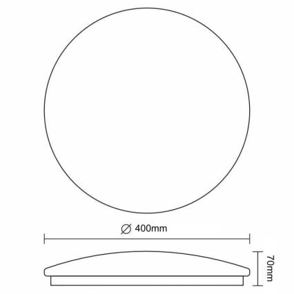 LED dimmelhető mennyezeti lámpa STAR LED/36W/230V 3000-6500K + távirányító