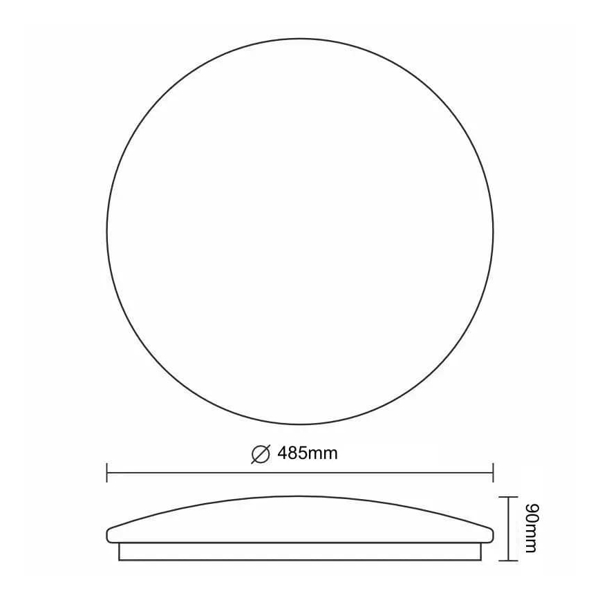 LED dimmelhető mennyezeti lámpatest STAR LED/48W/230V 3000-6500K + távirányító