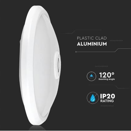 LED mennyezeti lámpa érzékelővel SAMSUNG CHIP LED/12W/230V 6400K átmérő 29 cm