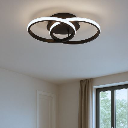 LED mennyezeti lámpa TITANO LED/12W/230V fekete