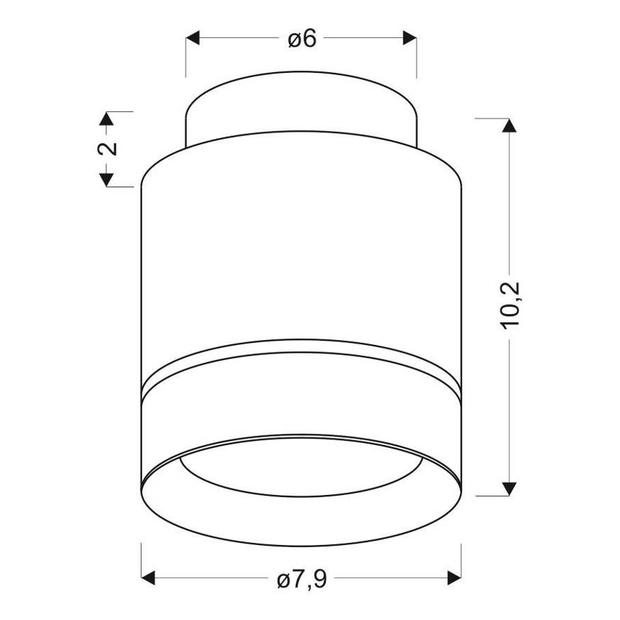 LED Mennyezeti lámpa TUBA LED/12W/230V