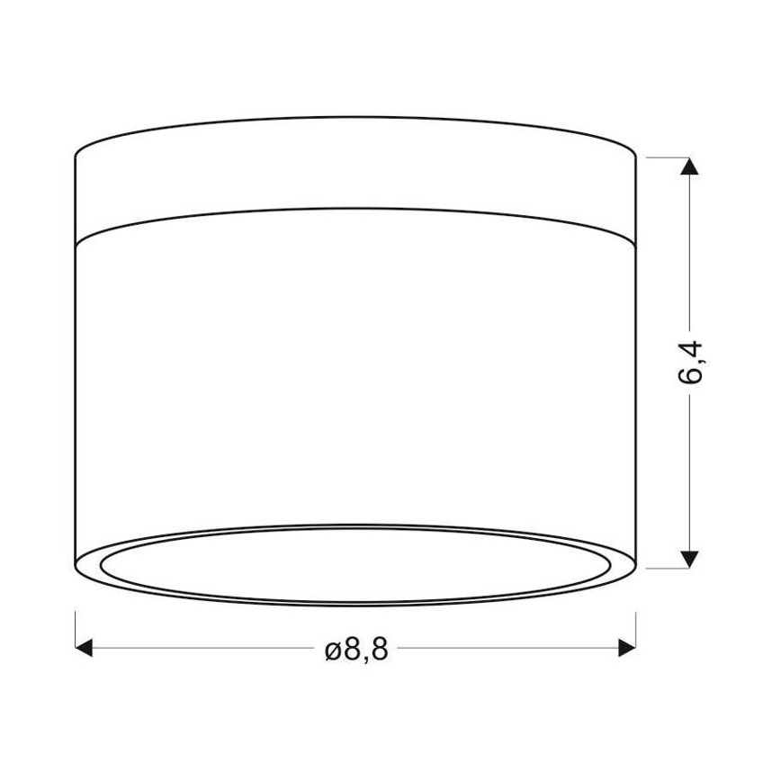 LED Mennyezeti lámpa TUBA LED/9W/230V fehér/bézs