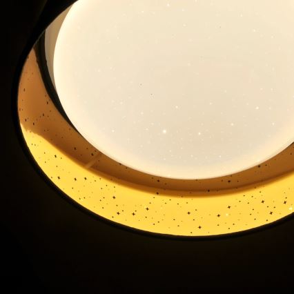 LED Mennyezeti lámpa TULUZA LED/18W/230V á. 32 cm barna