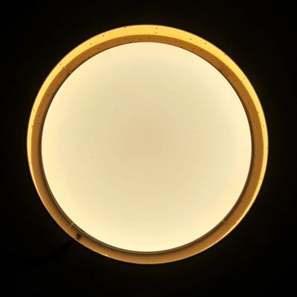 LED Mennyezeti lámpa TULUZA LED/24W/230V á. 40 cm barna