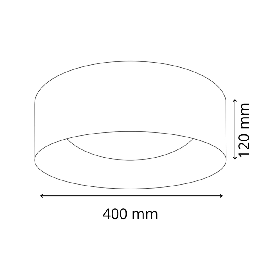 LED Mennyezeti lámpa TULUZA LED/24W/230V á. 40 cm fehér