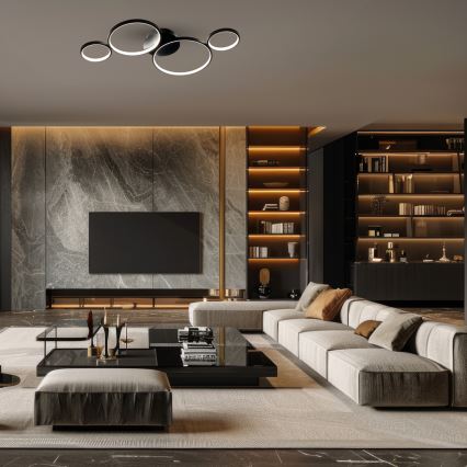 LED Mennyezeti lámpa UNIVERSE LED/30W/230V fekete