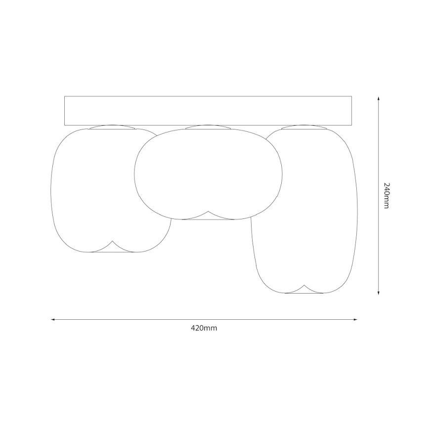 LED Mennyezeti lámpa VASO LED/12W/230V átm. 42 cm arany/füstös
