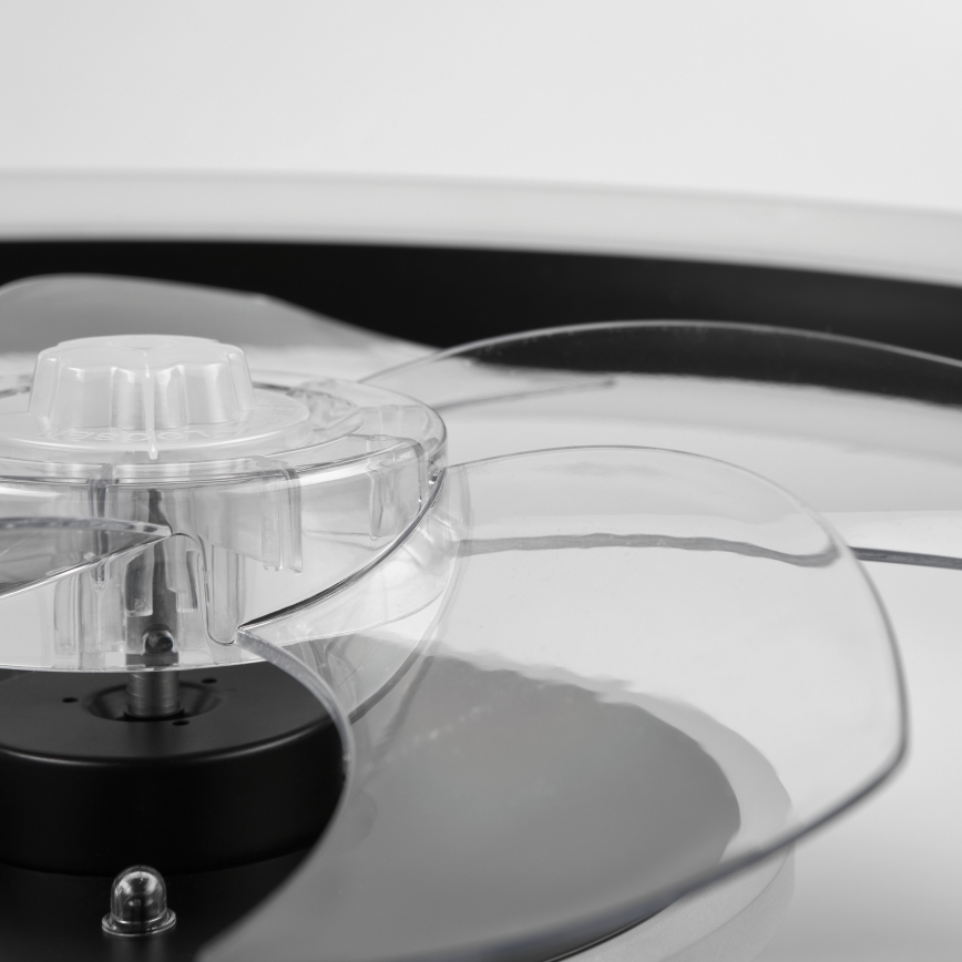 LED Dimmeres mennyezeti lámpa ventilátorral APOLLO LED/38W/230V fekete + távirányító