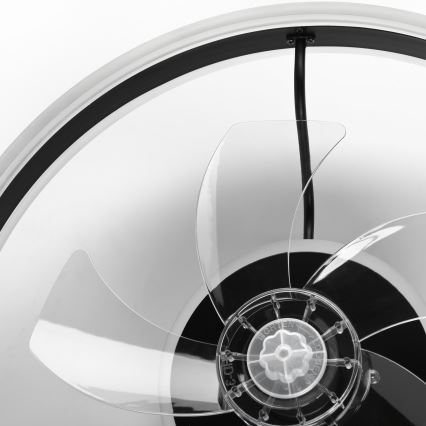 LED Dimmeres mennyezeti lámpa ventilátorral APOLLO LED/38W/230V fekete + távirányító