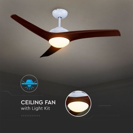 LED Mennyezeti lámpa ventilátorral LED/15W/230V 3000/4000/6400K + távirányítás