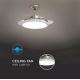 LED Mennyezeti lámpa ventilátorral LED/30W/230V 3000/4000/6400K + távirányító