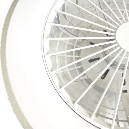 LED Dimmelhető mennyezeti lámpa ventilátorral OPAL LED/48W/230V 3000-6500K + távirányítás