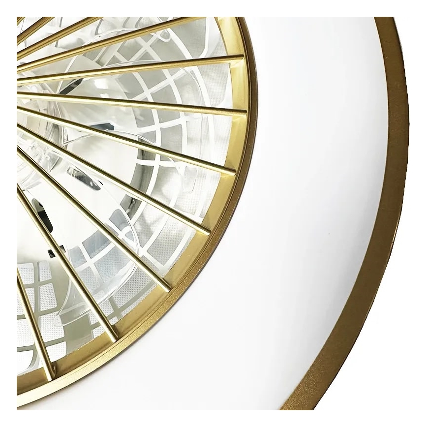 LED Dimmelhető mennyezeti lámpa ventilátorral OPAL LED/48W/230V 3000-6500K + távirányítás