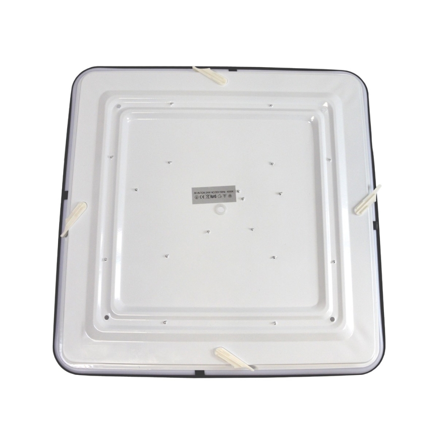 LED Mennyezeti lámpa WILTON LED/24W/230V 37,5x37,5 cm fekete