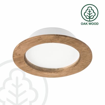 LED beépíthető lámpa WOODY SPOT LED/12,5W/230V 3000K dió ? 16 cm