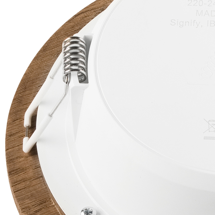 LED beépíthető lámpa WOODY SPOT LED/12,5W/230V 4000K dió ? 16 cm