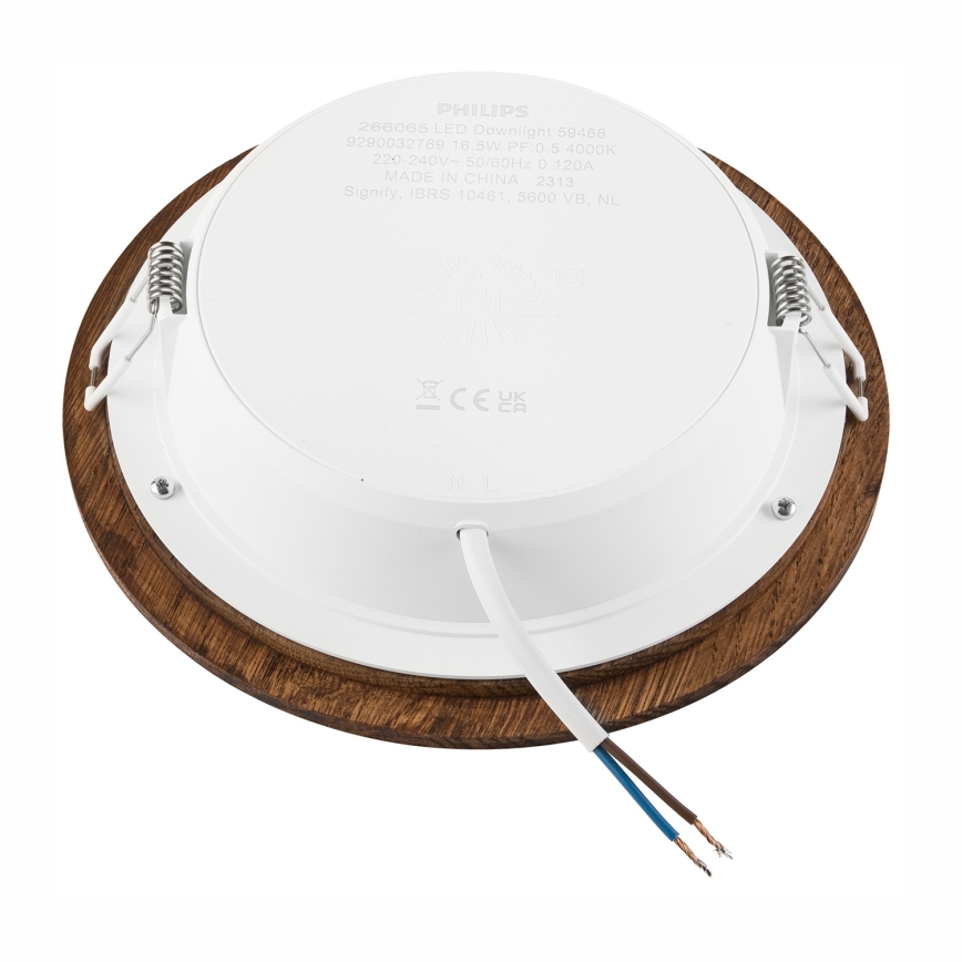 LED beépíthető lámpa WOODY SPOT LED/16,5W/230V 4000K cseresznye ? 18,5 cm