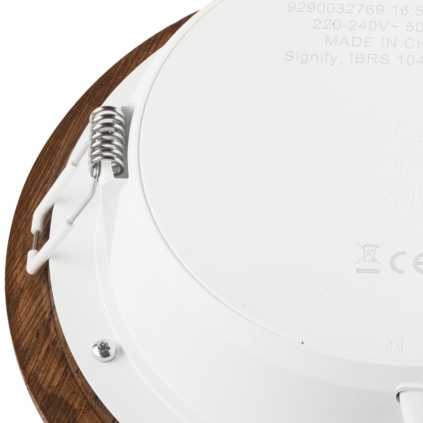 LED beépíthető lámpa WOODY SPOT LED/16,5W/230V 4000K cseresznye ? 18,5 cm