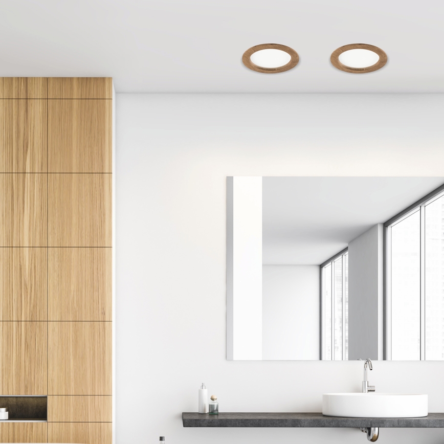 LED beépíthető lámpa WOODY SPOT LED/16,5W/230V 4000K dió ? 18,5 cm