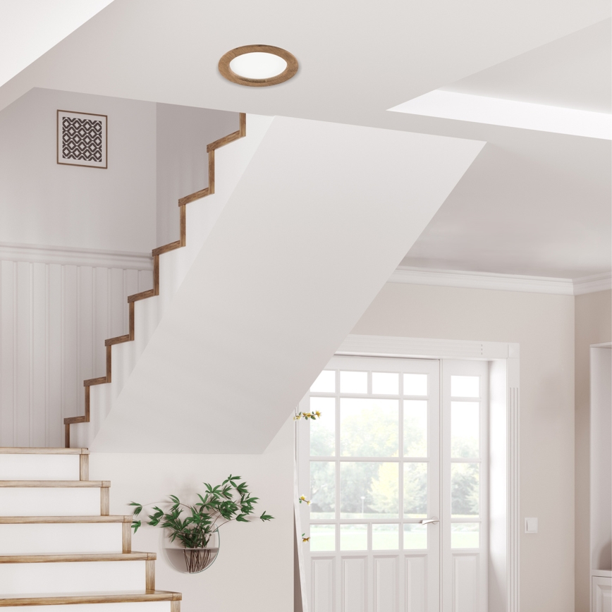 LED beépíthető lámpa WOODY SPOT LED/16,5W/230V 4000K dió ? 18,5 cm