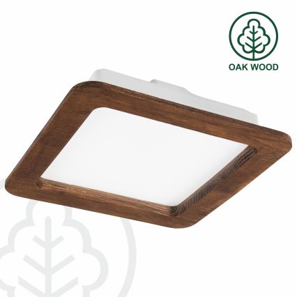 LED beépíthető lámpa WOODY SPOT LED/17W/230V 3000K cseresznye 18,5x18,5 cm