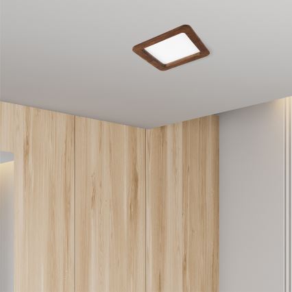 LED beépíthető lámpa WOODY SPOT LED/17W/230V 3000K cseresznye 18,5x18,5 cm