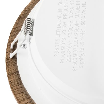 LED beépíthető lámpa WOODY SPOT LED/23,5W/230V 4000K dió ? 23,5 cm