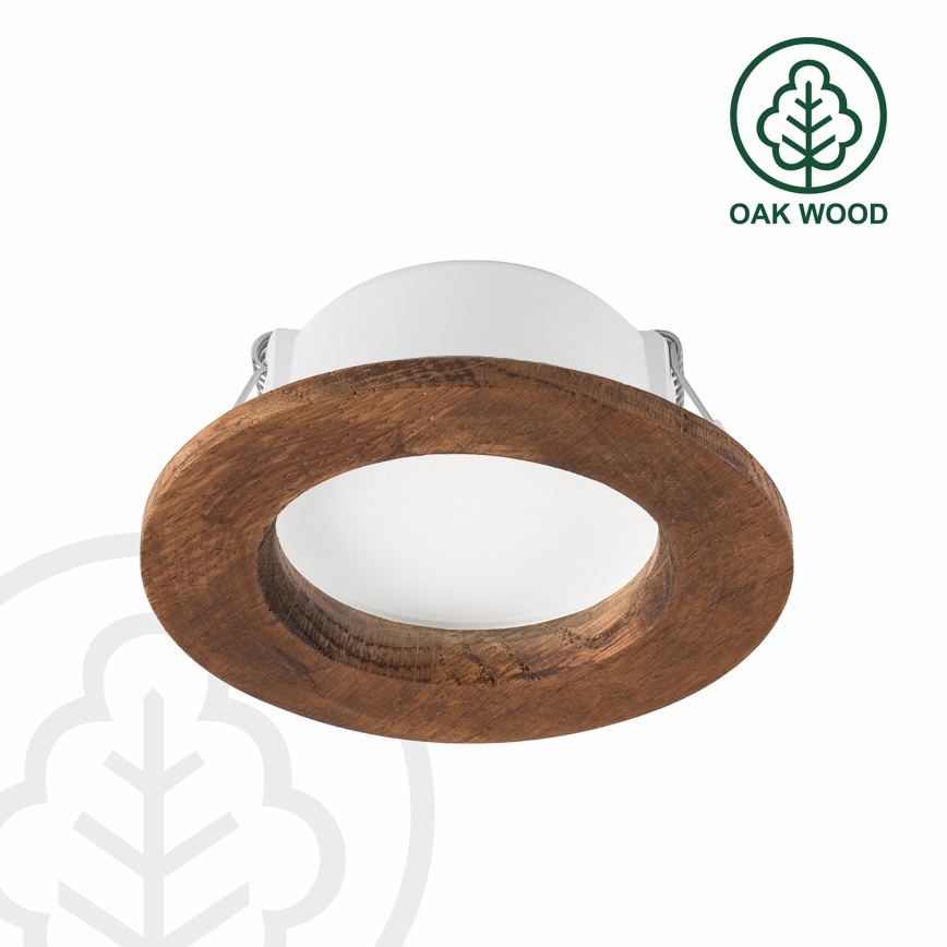 LED beépíthető lámpa WOODY SPOT LED/5,5W/230V 4000K cseresznye ? 10 cm