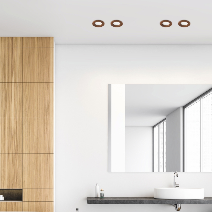 LED beépíthető lámpa WOODY SPOT LED/5,5W/230V 4000K cseresznye ? 10 cm