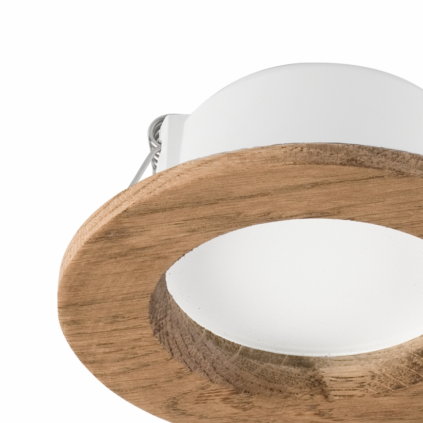 LED beépíthető lámpa WOODY SPOT LED/5,5W/230V 4000K dió ? 10 cm
