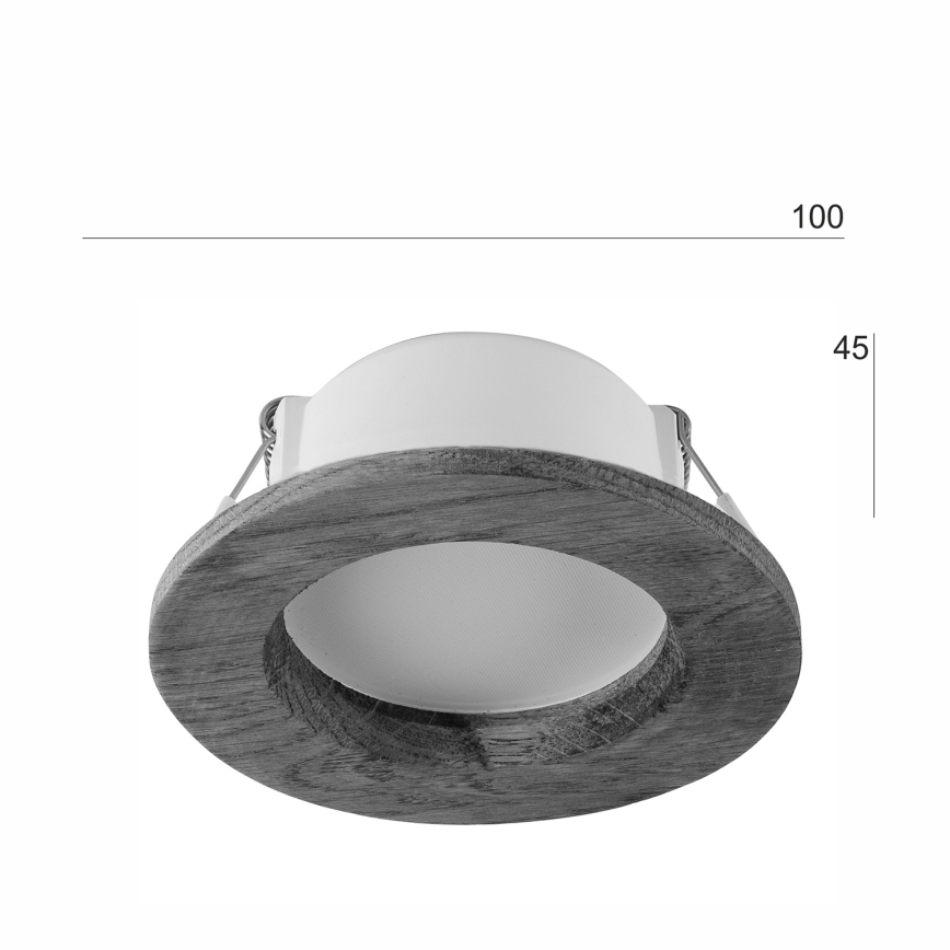LED beépíthető lámpa WOODY SPOT LED/5,5W/230V 4000K dió ? 10 cm