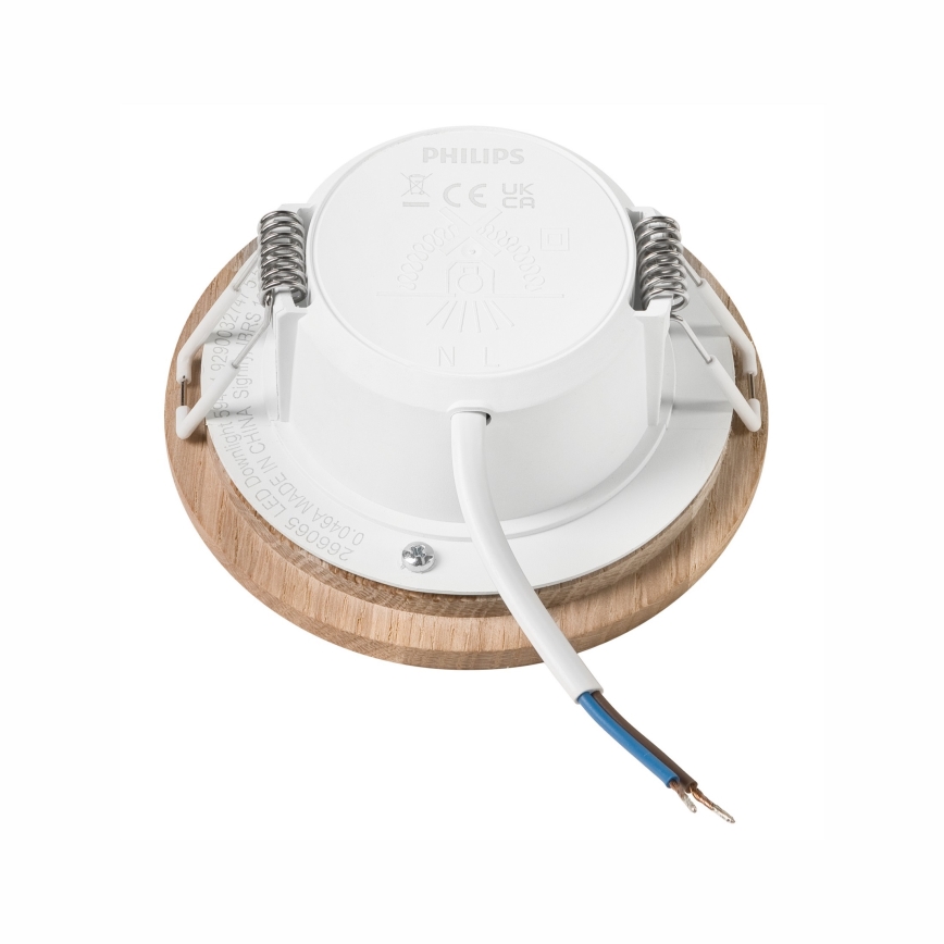 LED beépíthető lámpa WOODY SPOT LED/5,5W/230V 4000K tölgy ? 10 cm