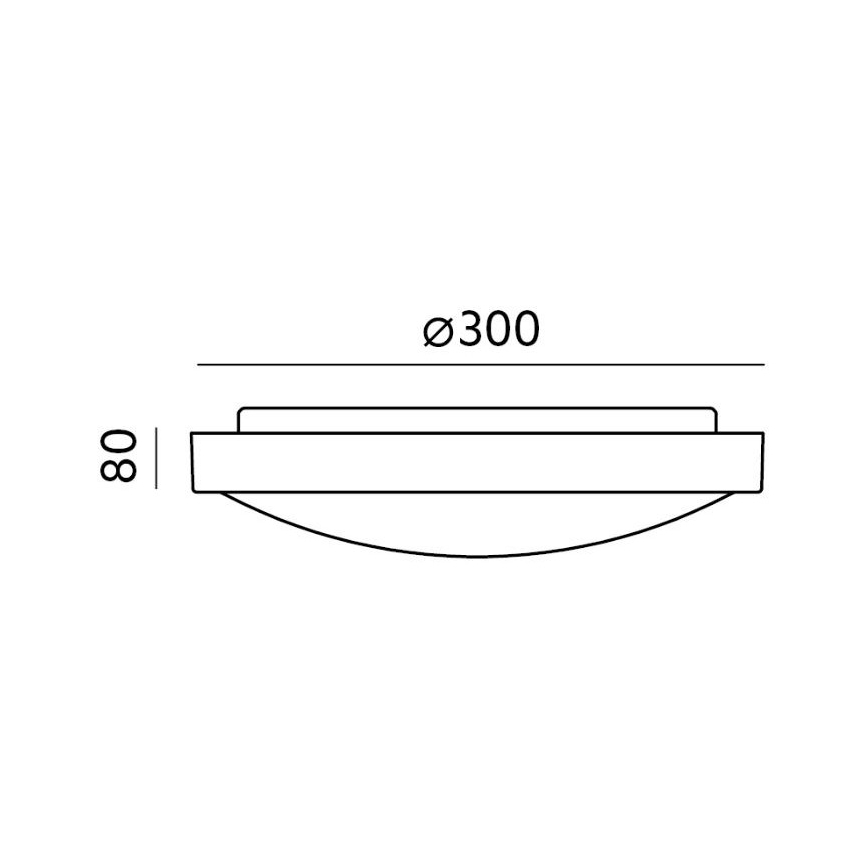 LED Mennyezeti lámpa ZOE LED/12W/230V IP44 fekete