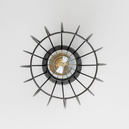 LED mennyezeti lámpatest 1xE27/6,5W/230V fekete