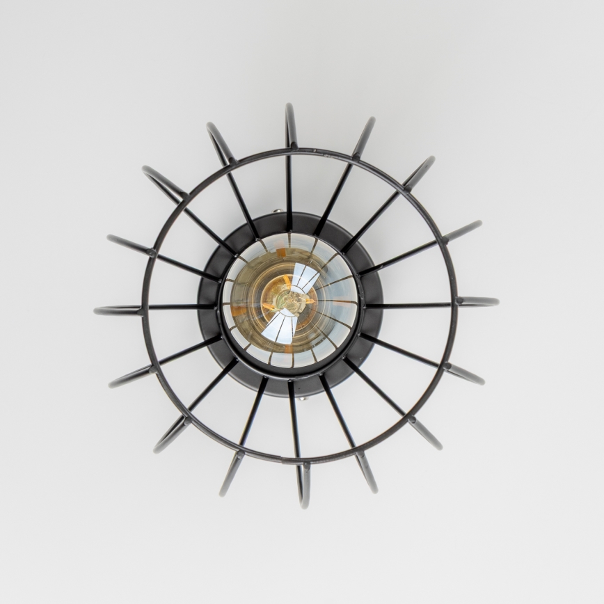 LED mennyezeti lámpatest 1xE27/6,5W/230V fekete