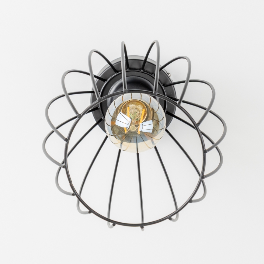 LED mennyezeti lámpatest 1xE27/6,5W/230V fekete