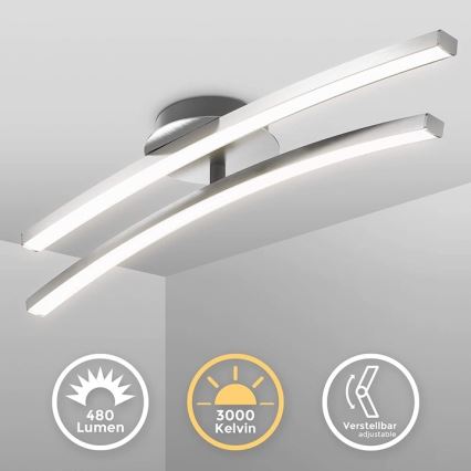 LED mennyezeti lámpatest 2xLED/6W/230V fényes króm