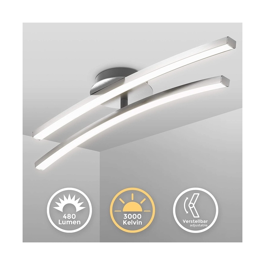 LED mennyezeti lámpatest 2xLED/6W/230V fényes króm